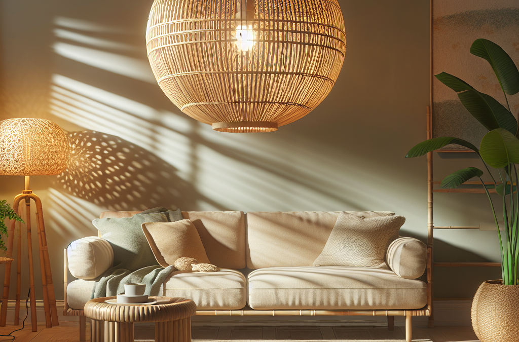 Lav en bambuslampe til stuen