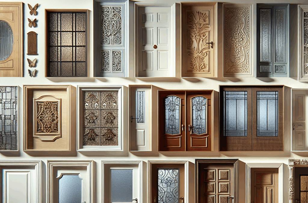 Forvandl hjemmet: kreative døre med og uden glaspartier