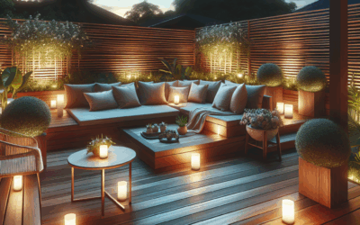 Skab stemning på din træterrasse med flot integreret lys