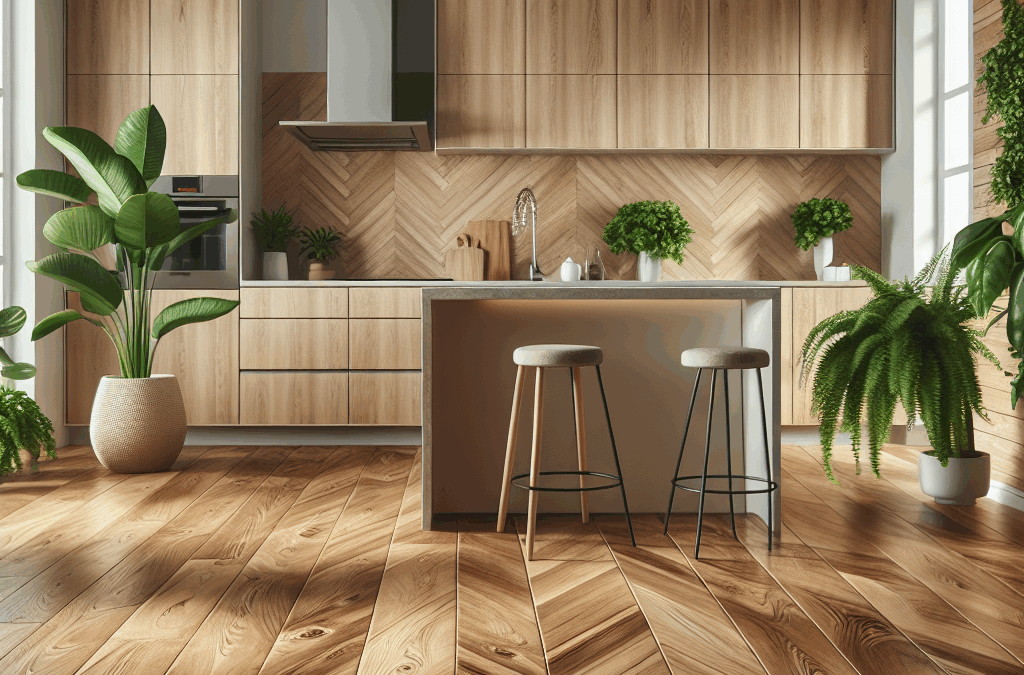 Trægulv i køkkenet: Sådan skaber du en varm og flot løsning